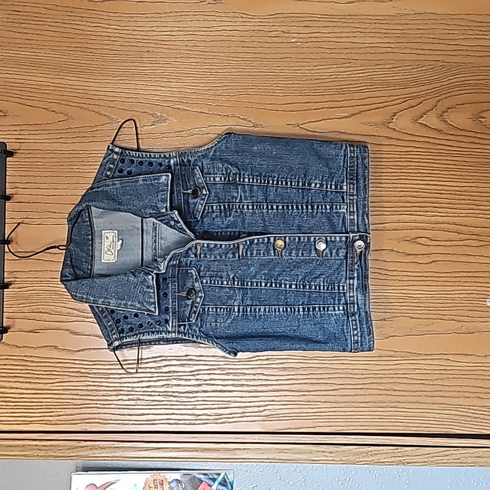 Chiqle‎ Denim studded vest